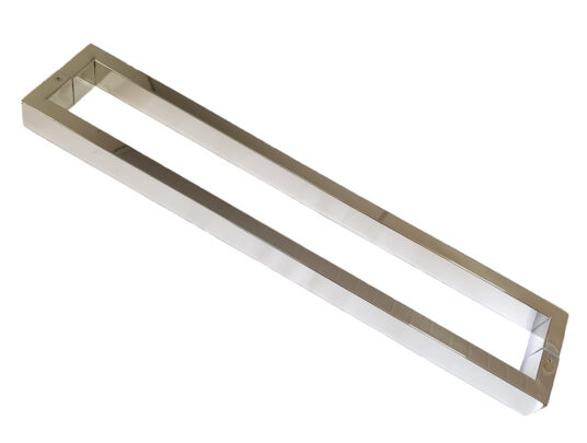 Puxador Porta Pivotante Portão Duplo Inox 304 150cm U Puxador Porta Pivotante Portão Duplo Inox 304 150cm U