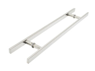 Puxador Porta Pivotante Portão Duplo Inox 304 150cm Chato Puxador Porta Pivotante Portão Duplo Inox 304 150cm Chato