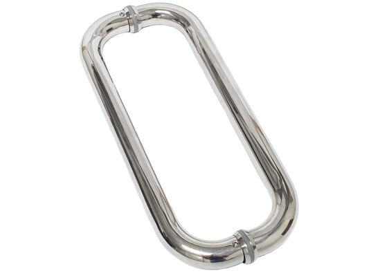Puxador Porta Pivotante Portão Duplo Inox 304 30cm Oval Puxador Porta Pivotante Portão Duplo Inox 304 30cm Oval