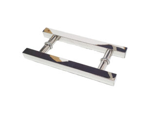 Puxador Porta Pivotante Portão Duplo Inox 304 30cm Quadrado Puxador Porta Pivotante Portão Duplo Inox 304 30cm Quadrado