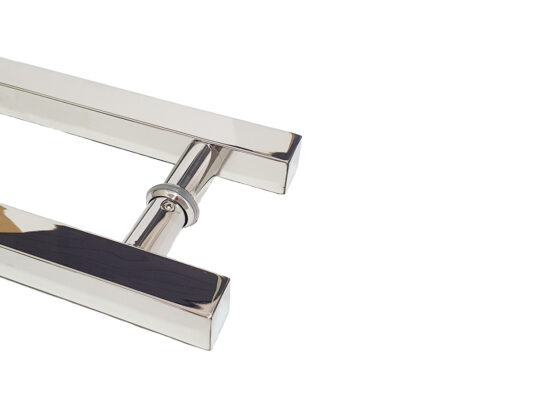 Puxador Porta Pivotante Portão Duplo Inox 304 40cm Quadrado Puxador Porta Pivotante Portão Duplo Inox 304 40cm Quadrado