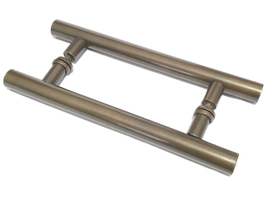 Puxador Porta Pivotante H em Alumínio 40cm Puxador Porta Pivotante H em Alumínio 40cm