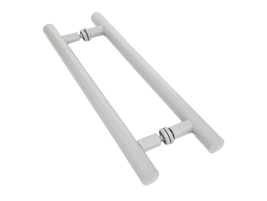Puxador Porta Pivotante H em Alumínio 60cm Puxador Porta Pivotante H em Alumínio 60cm