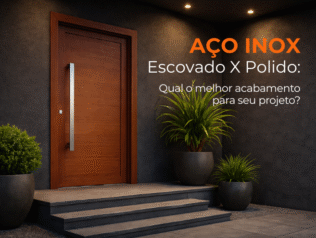Aço Inox Polido x Escovado: qual acabamento escolher para cada projeto? Aço Inox Polido x Escovado: qual acabamento escolher para cada projeto?