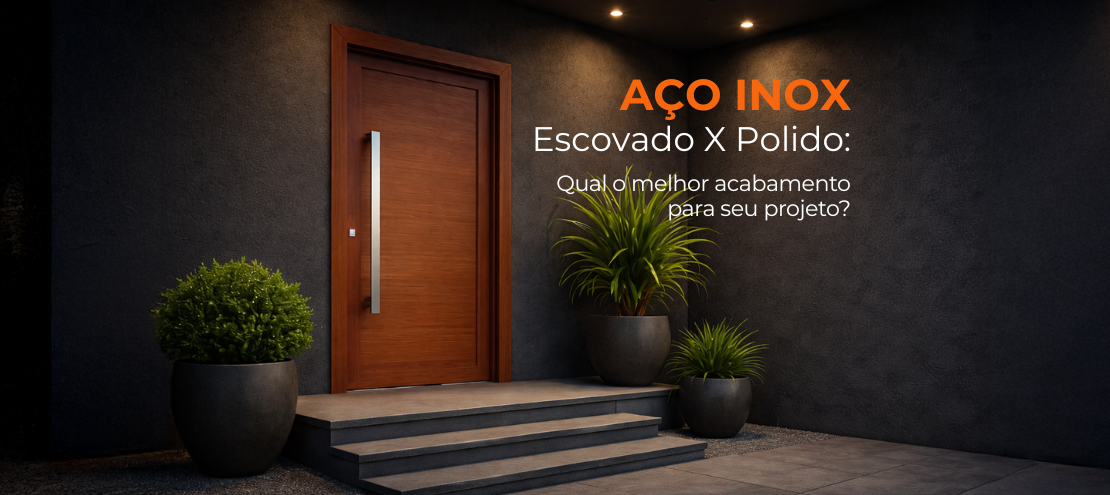 Aço Inox Polido x Escovado: qual acabamento escolher para cada projeto? Aço Inox Polido x Escovado: qual acabamento escolher para cada projeto?