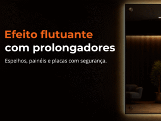 Efeito flutuante: prolongador em espelhos, painéis e placas de sinalização Efeito flutuante: prolongador em espelhos, painéis e placas de sinalização